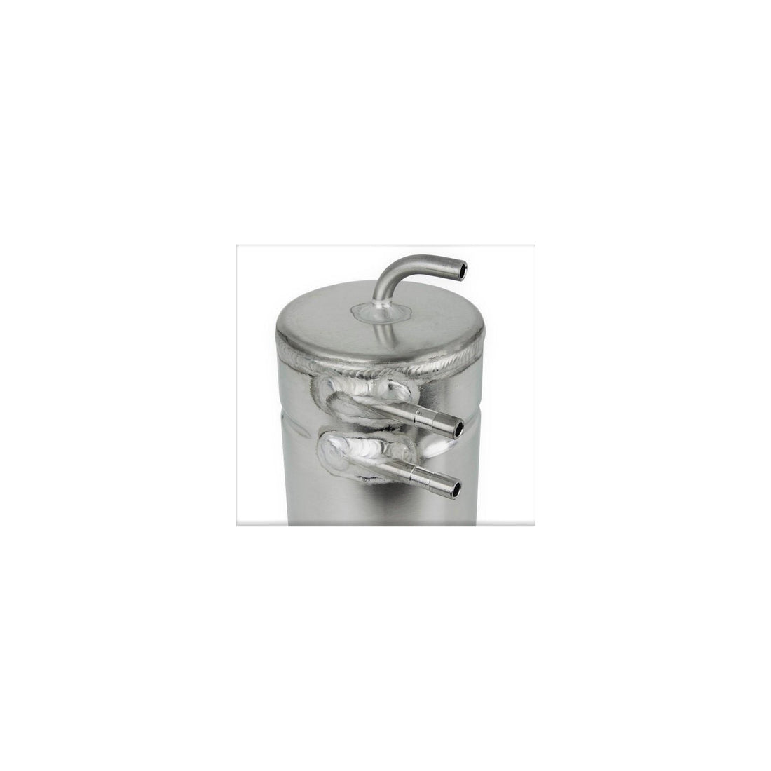1.5 litre alloy fuel injection tank swirl pot - push on fittings