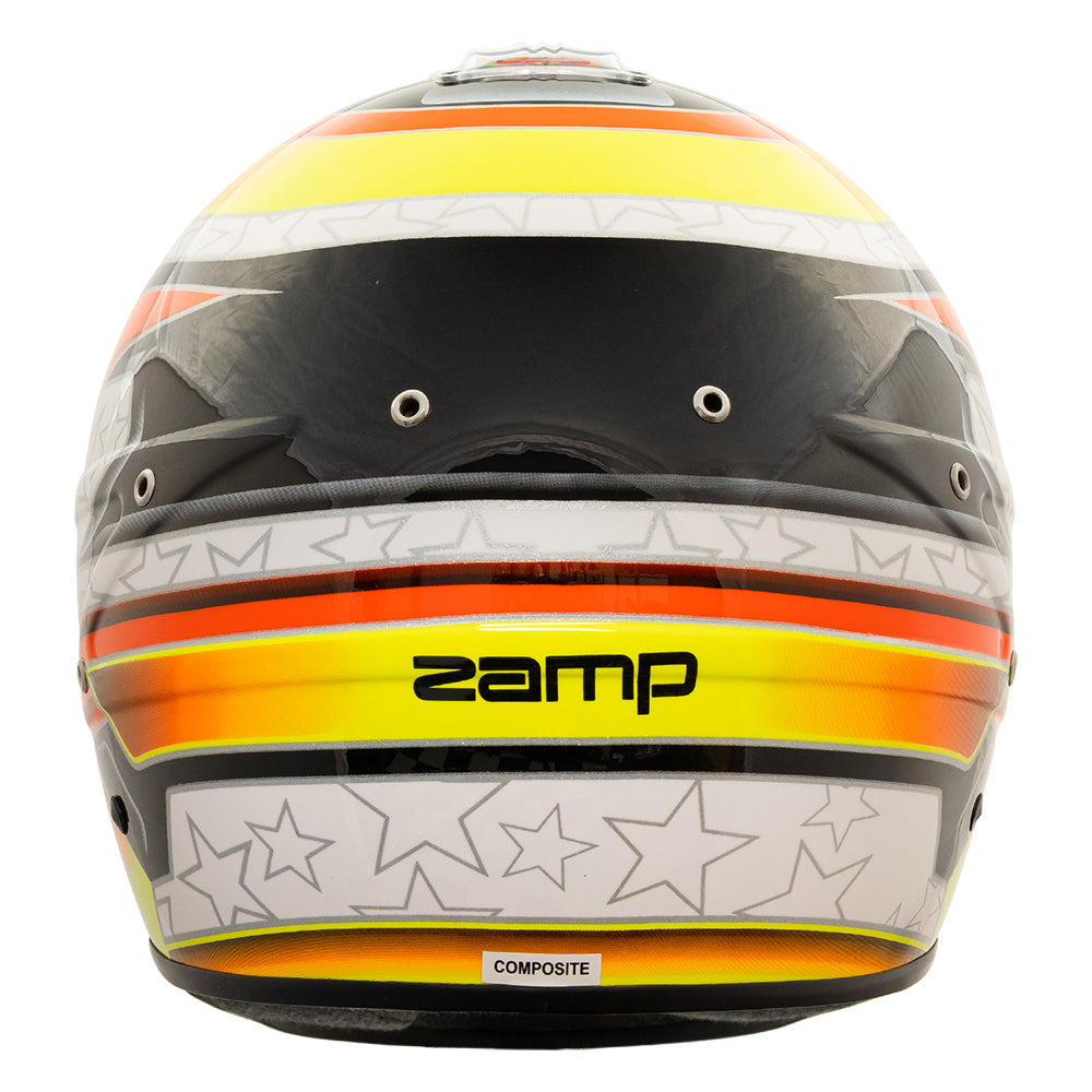 zamp rz 70e switch orange / yellow helmet