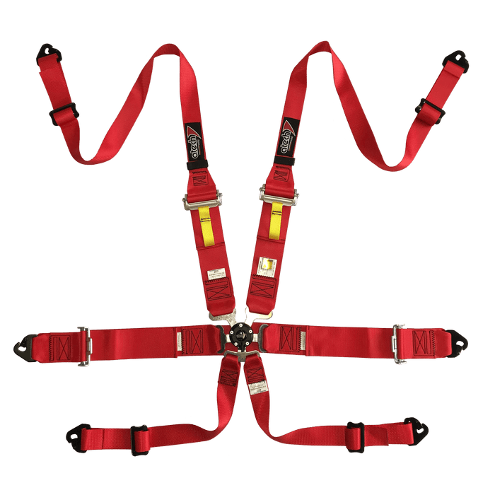 atech 6 point lightweight hans fia harness