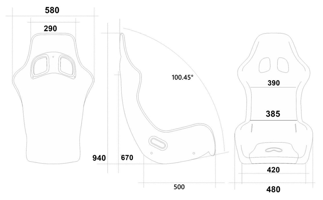 atech target xl racing seat