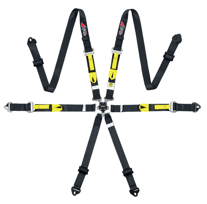 atech ultra lightweight 6 point fia hans harness