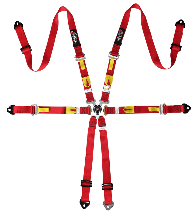 atech ultra lightweight 6 point fia hans harness