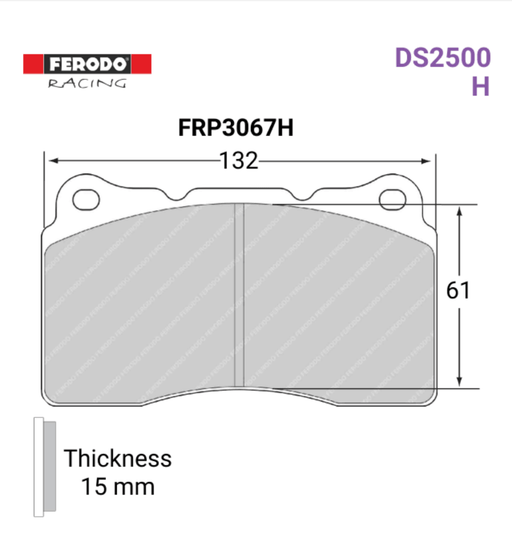 Ferodo FRP3067H DS2500 Brake Pads - Motorsport Supplies