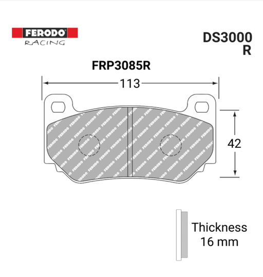 Ferodo FRP3085R DS3000 Brake Pads - Motorsport Supplies