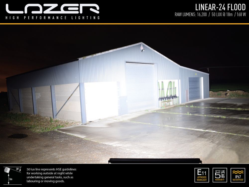 lazer lamps linear-24 flood