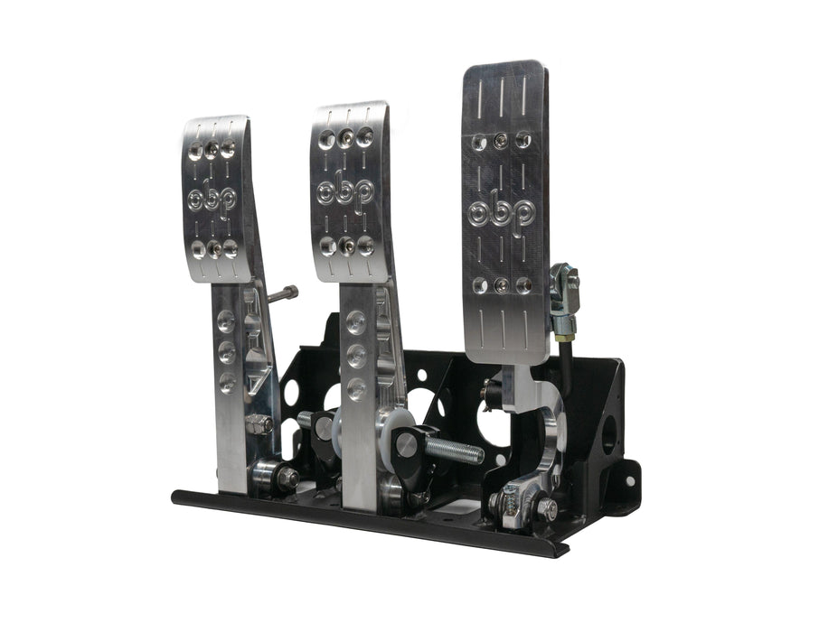 OBP Pro-Race V2 Floor Mounted Bulkhead Fit 3 Pedal System - Motorsport Supplies