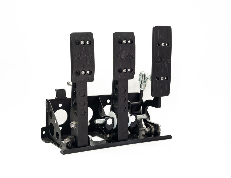 OBP Pro-Race V2 Floor Mounted Bulkhead Fit 3 Pedal System - Motorsport Supplies