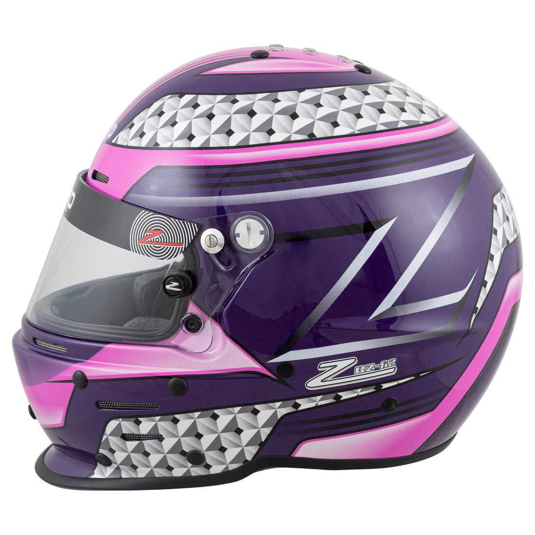 zamp rz 62 helmet pink / purple