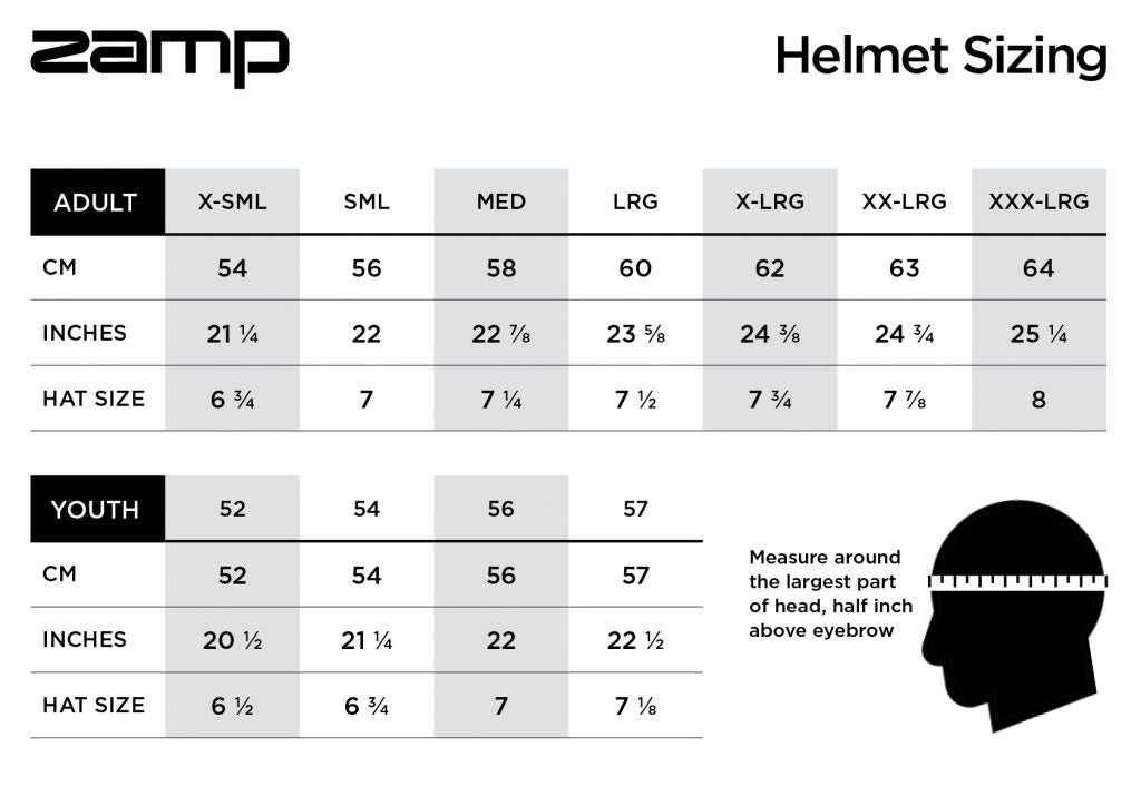 zamp rz 42 youth helmet green / silver