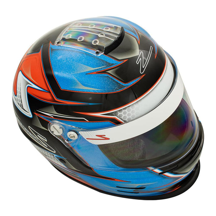 zamp rz 42 youth helmet blue / orange