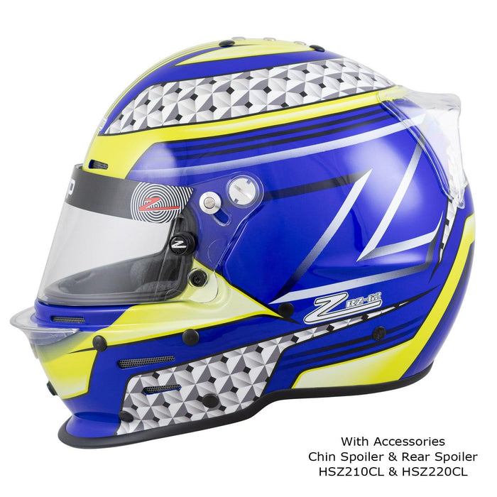 zamp rz 62 helmet blue / yellow