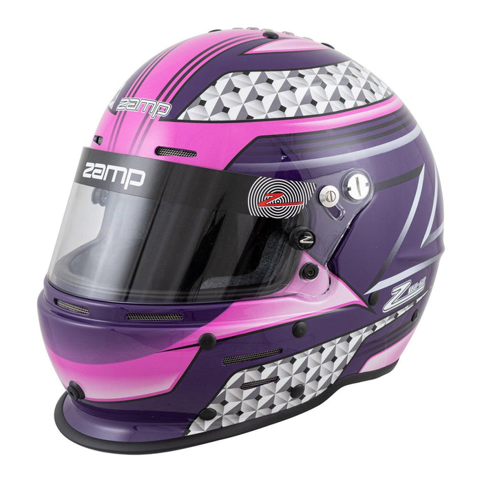 zamp rz 62 helmet pink / purple