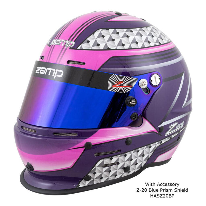 zamp rz 62 helmet pink / purple