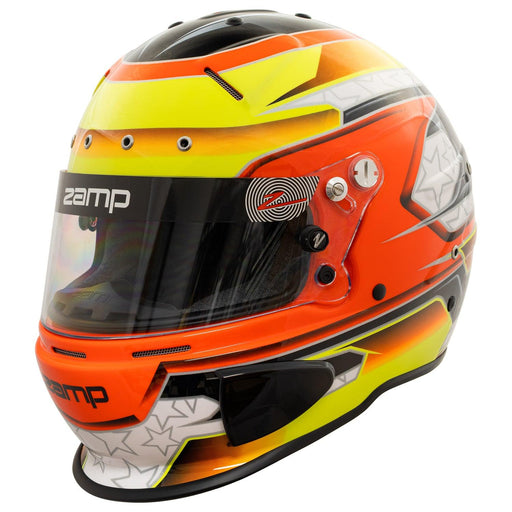 zamp rz 70e switch orange / yellow helmet