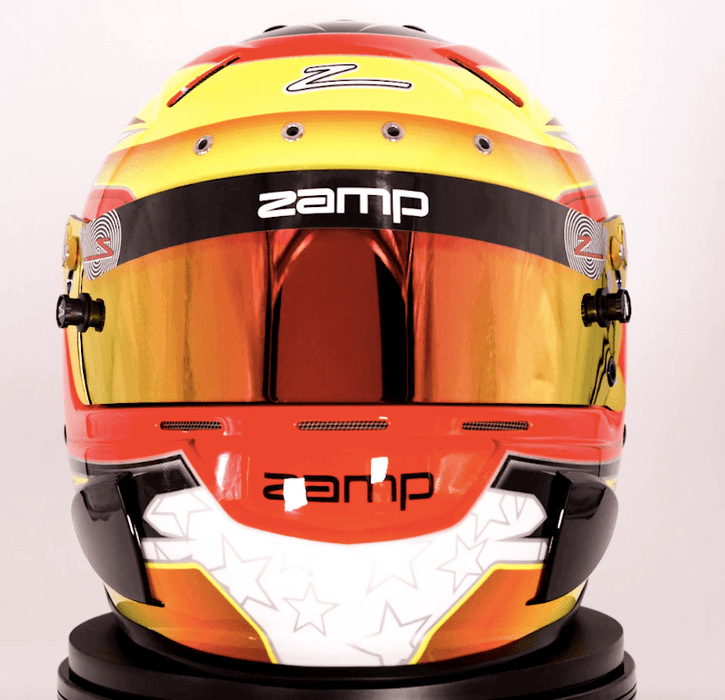 zamp rz 70e switch orange / yellow helmet